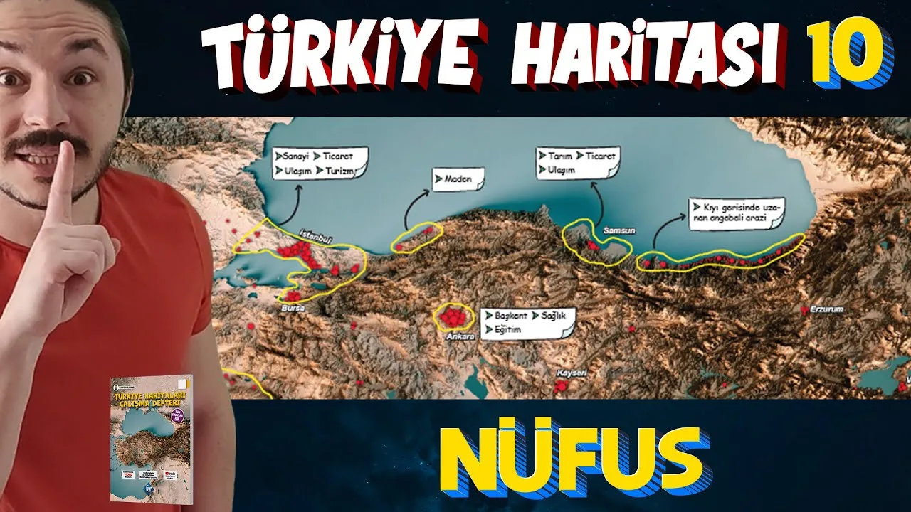 Coğrafyanın Kodları - Türkiye'nin Nüfus Yoğunluğu Harita Bilgisi Çalışması PDF - PDF'yi indirmek için tıklayın! COĞRAFYA TÜRKİYE'NİN NÜFUS YO...