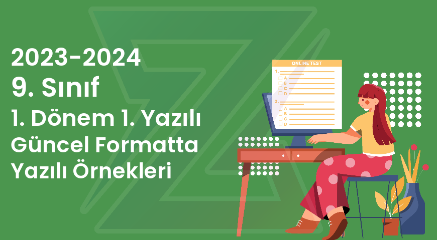 2023-2024 MEB 9.Sınıf Güncel Formata Uygun Yazılı Örnekleri - MEB 9. Sınıf Güncel Formata Uygun Sınav Örnekleri   Bildiğin...