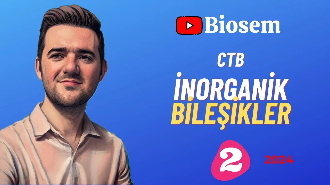Biosem İnorganik Bileşikler Konu Anlatımı PDF - PDF'yi indirmek için tıklayın! TYT BİYOLOJİ İNORGANİK BİLEŞİ...