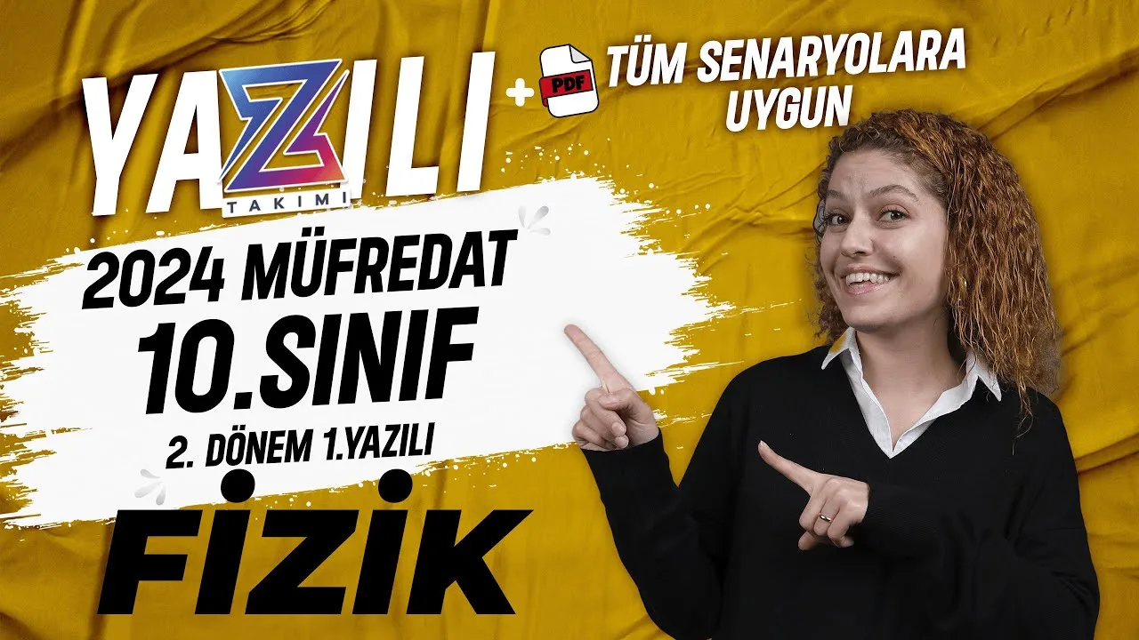 2024 10. Sınıf MEB Fizik 2. Dönem 1. Yazılı Örneği - 10. Sınıf Fizik Yazılı PDF İndir - Fizikfinito   2023-2024 E...