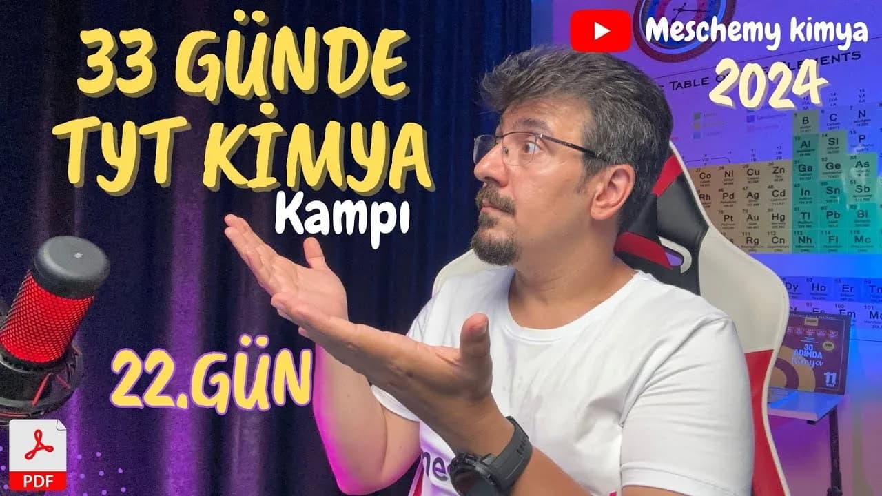 Meschemy Kimya – Kimya Kanunları ve Kimyasal Hesaplamalar 4 Konu Anlatımı PDF