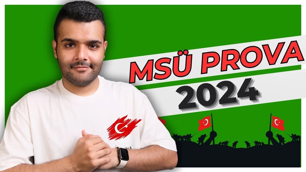 MSÜ 2024 Geometri Provası