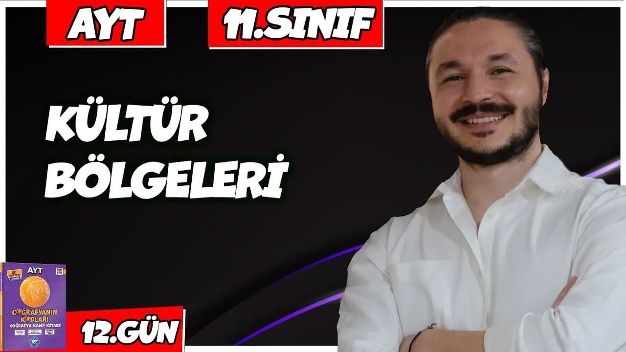 Coğrafyanın Kodları AYT Coğrafya Kültür Bölgeleri Konu Anlatımı PDF