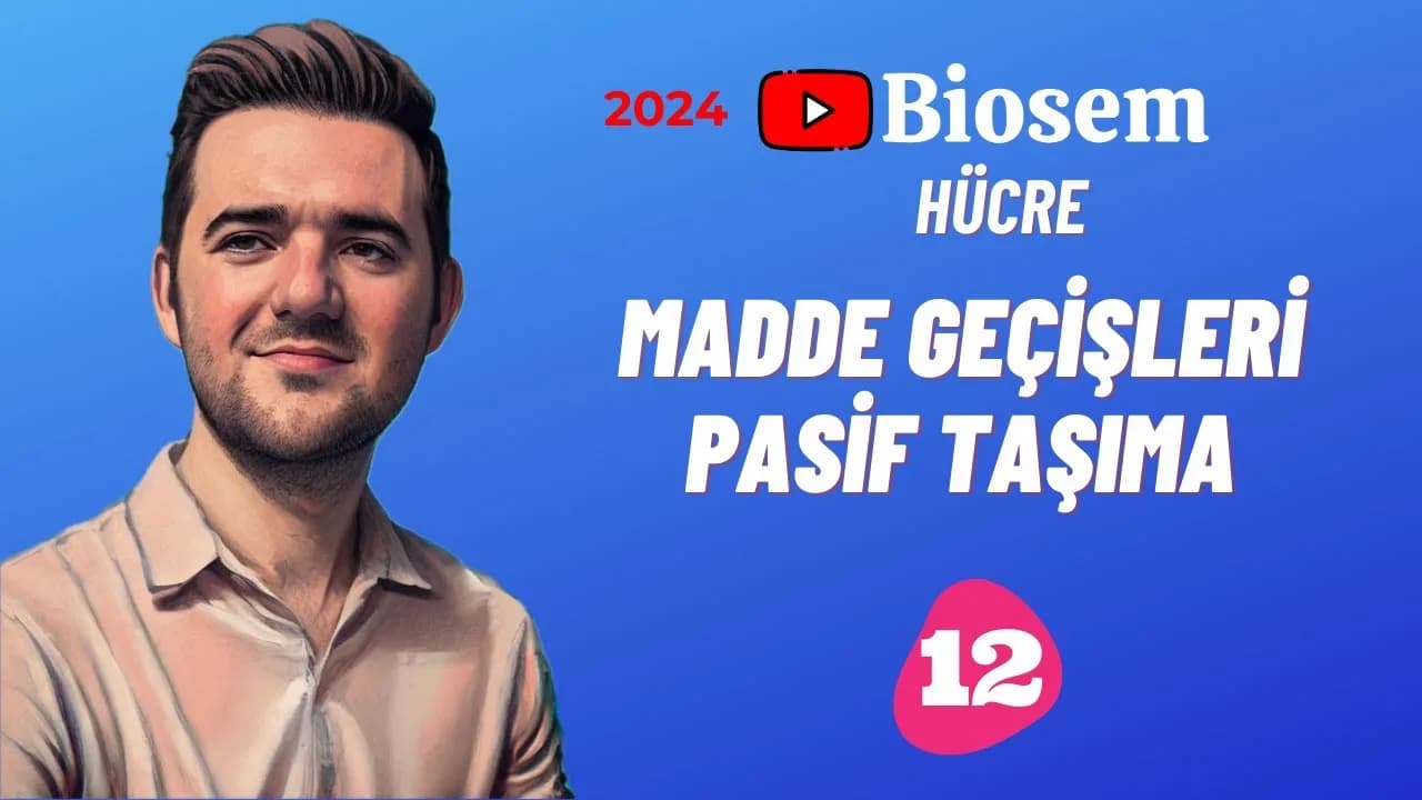 Biosem Madde Geçişleri Pasif Taşıma Konu Anlatımı PDF