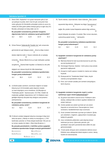 Türkçe Saati TYT Dil Bilgisi 1 Kitap 3 Kamp Soru Bankası - Görsel 6
