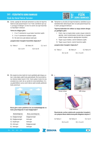 Zeduva Fizikfinito TYT Fizik 1 Kitap 3 Kamp Soru Bankası - Görsel 7