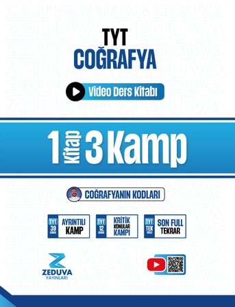 Coğrafyanın Kodları TYT Coğrafya 1 Kitap 3 Kamp Video Ders Kitabı - Görsel 1